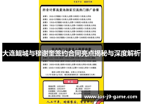 大连鲲城与穆谢奎签约合同亮点揭秘与深度解析